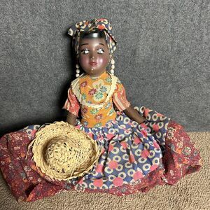Vintage Handmade African Doll Jamaican